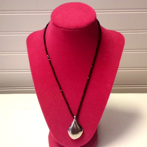 Stella & Dot Silver Teardrop Necklace - Picture 5 of 8